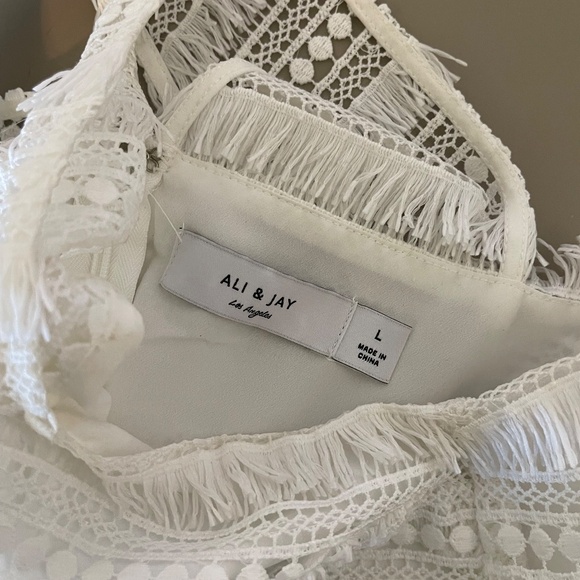 ALI & JAY Cocktails at Craigs White Fringe Dress - Picture 4 of 4